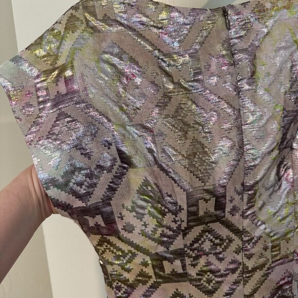 Cynthia Rowley metallic mod minidress - size 0 - Picture 2 of 7